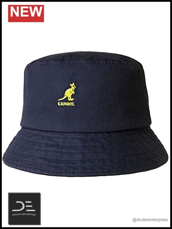 Washed Cotton Bucket Hat with Wide Brim for Sun Protection